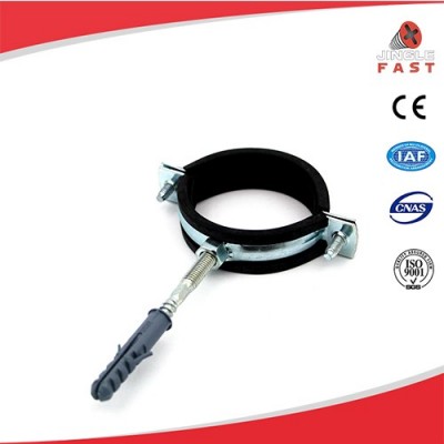 High quality M8 heavy clamps with rubber with double thread screw